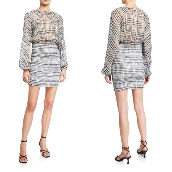 C/MEO Collective Stealing Sunshine Checked Dress - Picture 2 of 16